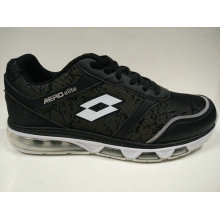 Black Air Cushion Shock Absorbing Running Shoes